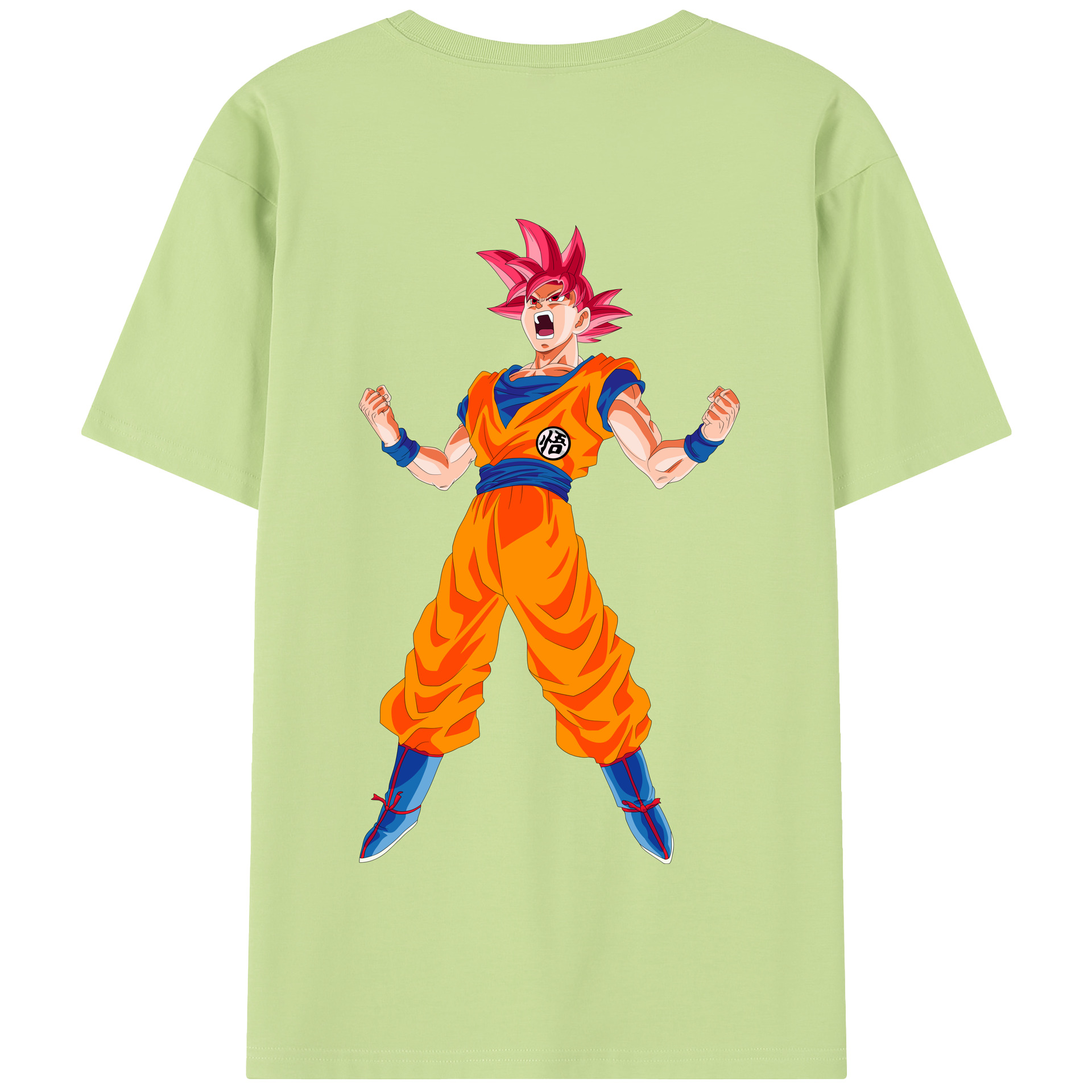 （画像用） ドラゴンボール 孫悟空（そん ごくう）Son Goku カカロット DRAGON BALL Kakarotto 綿100％半袖Tシャツ（背面プリント）